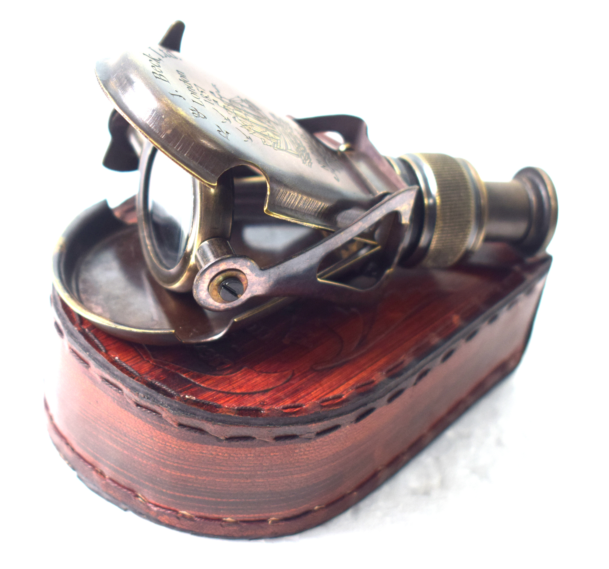 Antique Finish Nautical Binocular With Case