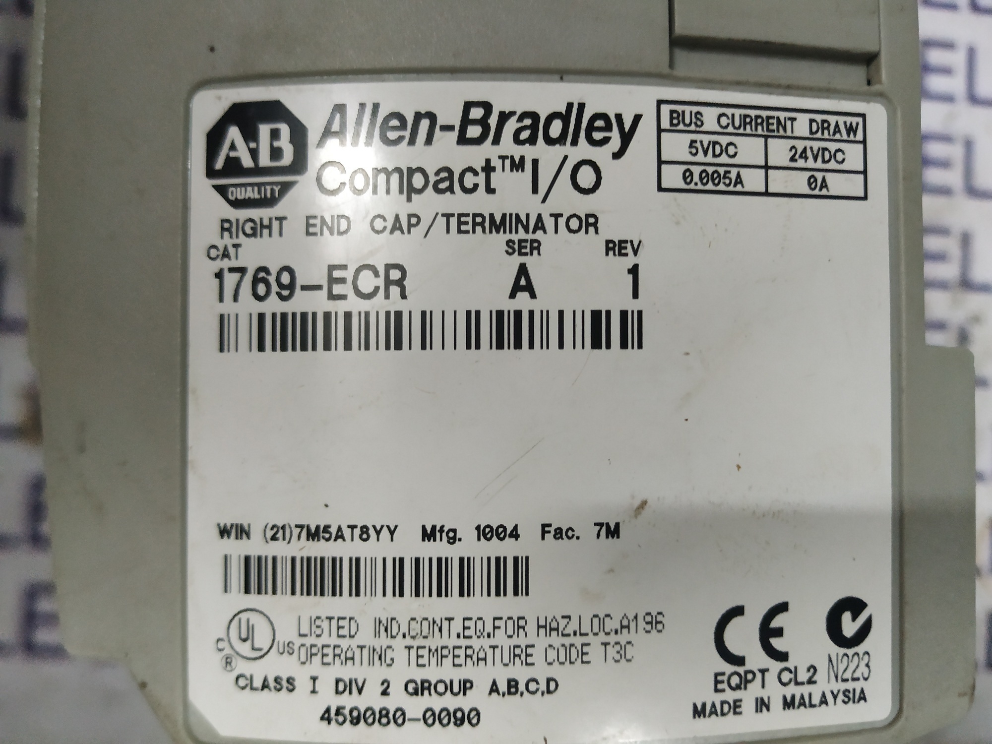 Allen-bradley Compact I/o Module 1769-ecr