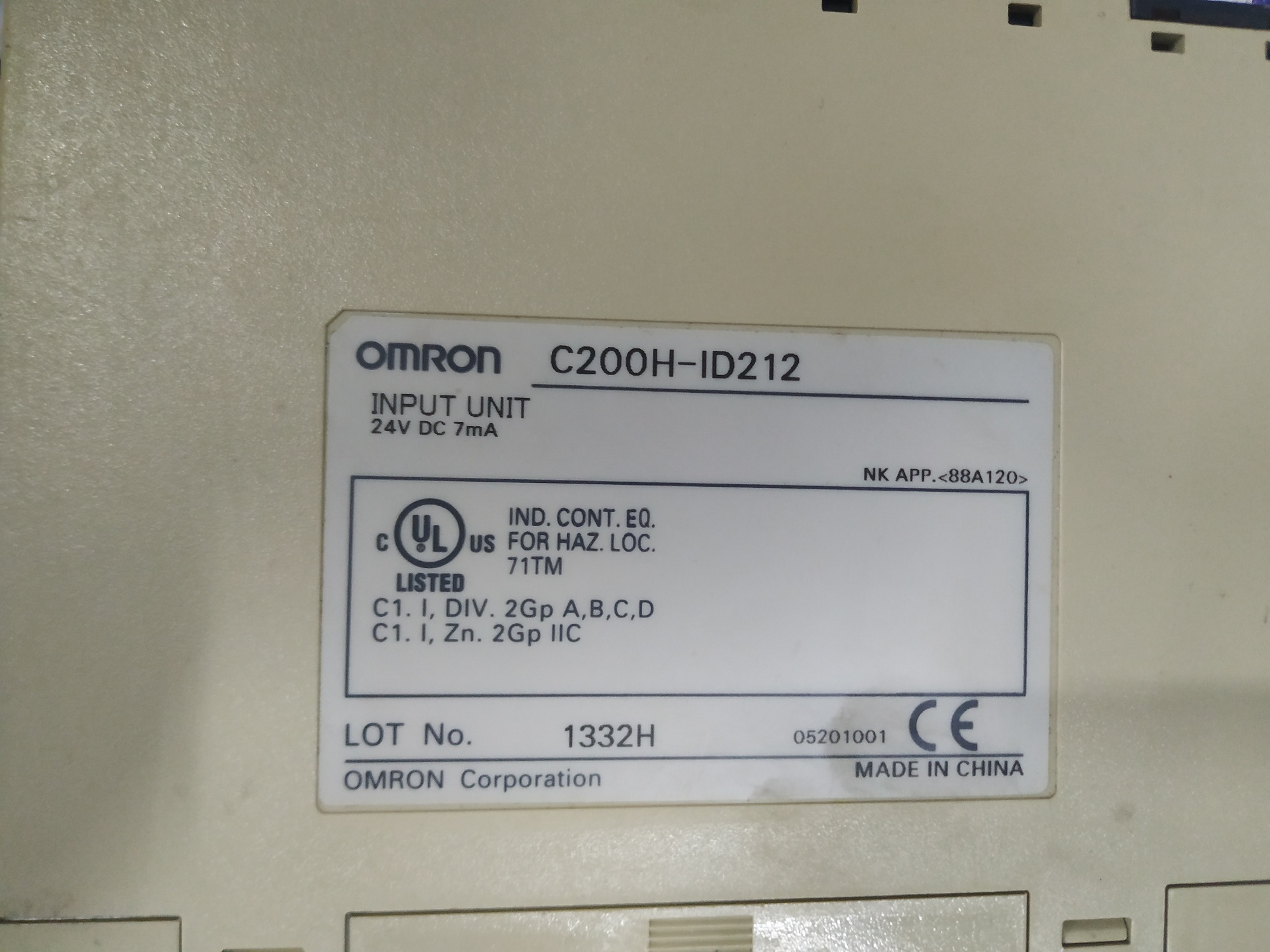 Omron Digital Input Module C200h-id212