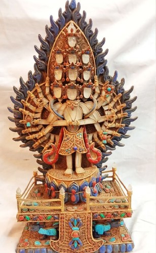 Multi Colors Sahasrabhuja  Avalokiteswara Statue