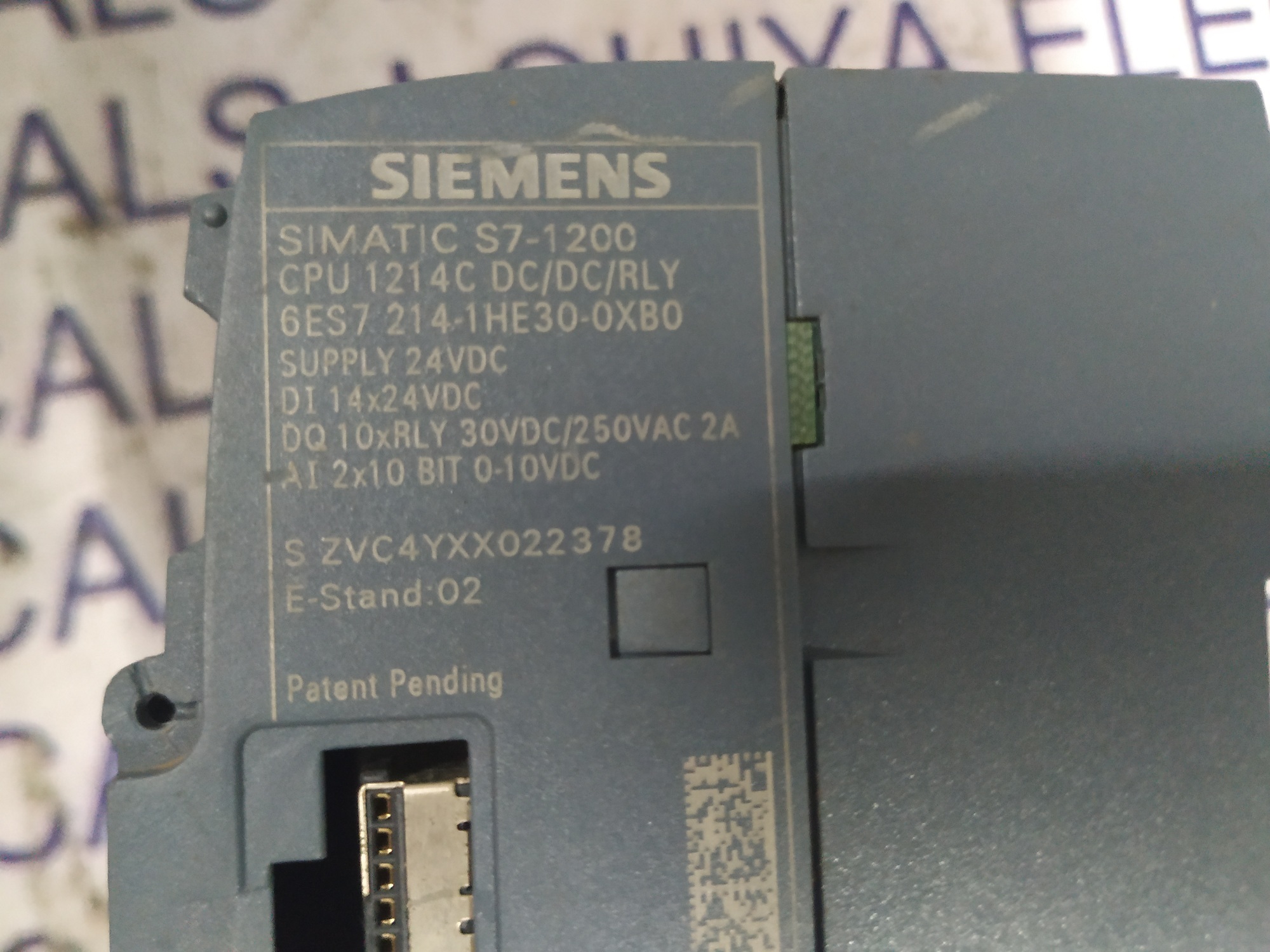 Siemens Simatic S7-1200 Controller Cpu 6es7 214-1he30-0xb0