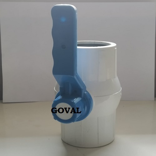 Pp Solid Ball Valve Gray Long Handle Application: Water Pipe Line