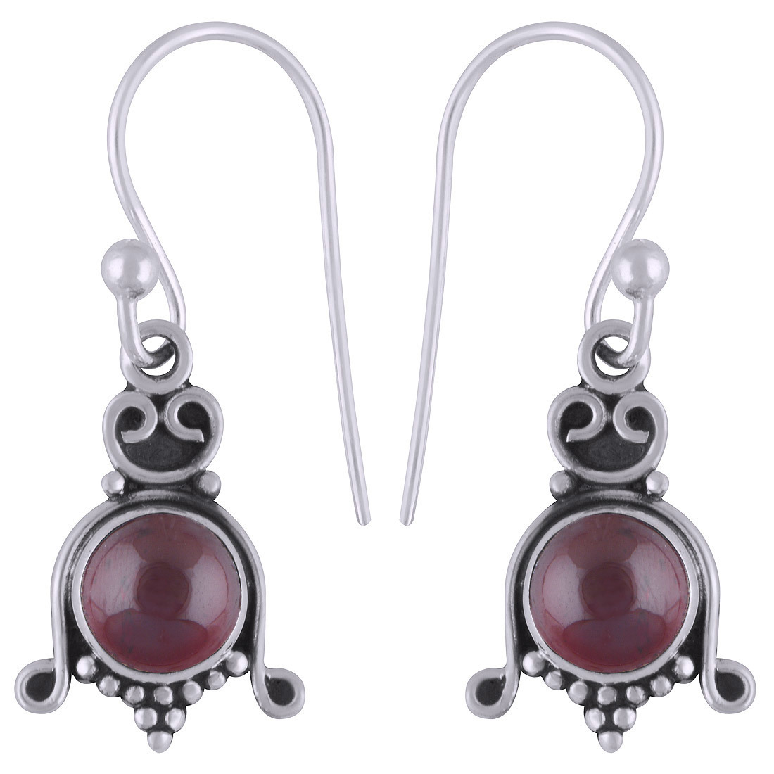 Pearl Natural Gemstone - 28mm Length X 11mm Width 925 Sterling Silver Dangle Earrings For Women
