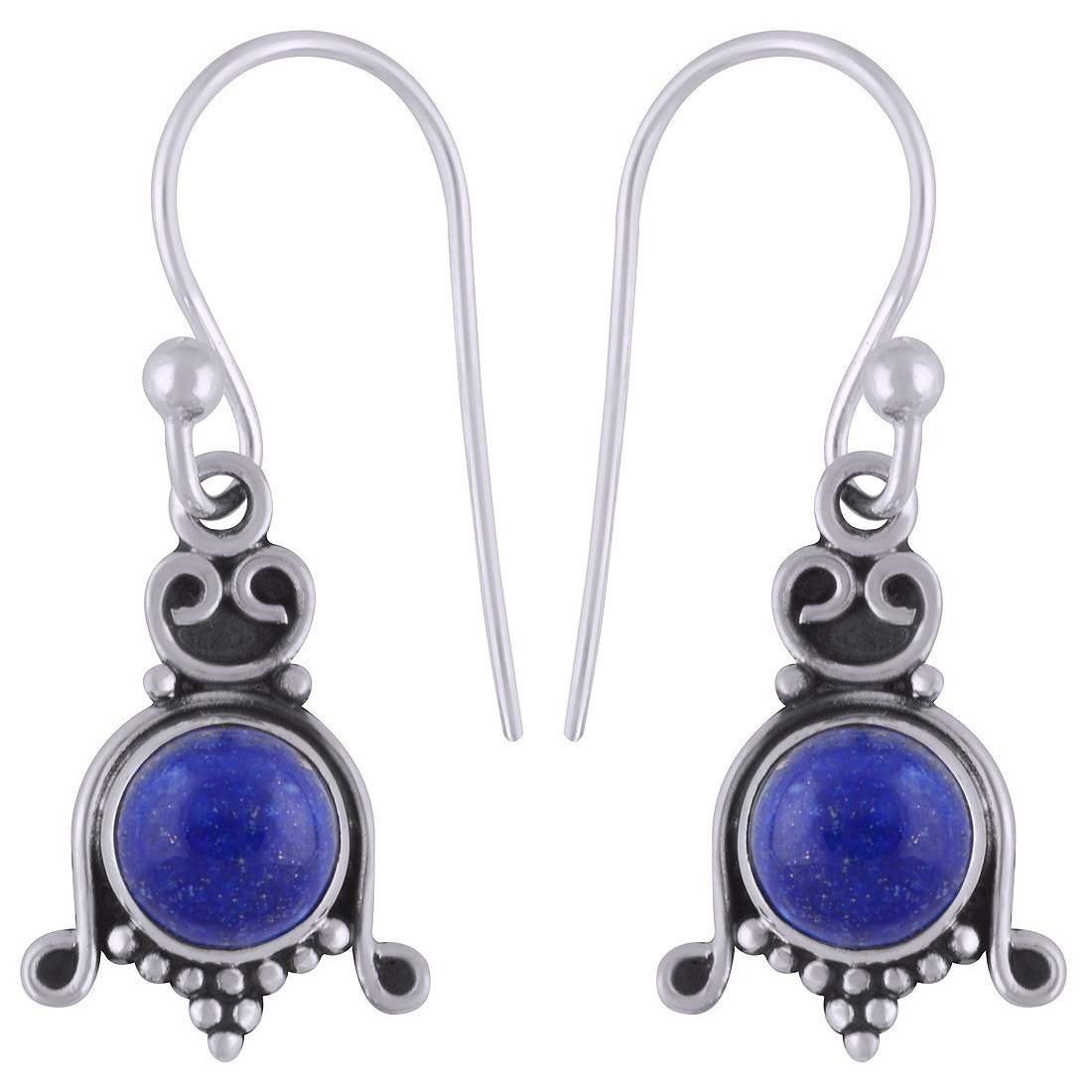 Pearl Natural Gemstone - 28mm Length X 11mm Width 925 Sterling Silver Dangle Earrings For Women