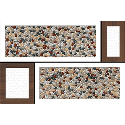 ELE-58 300x450 mm Matt Finish Digital Wall Tiles - Ceramic Material, 300x450 mm, Multi Color, Gloss Finish, Elevation Series Tiles | Ideal for Interior and Exterior Wall Cladding