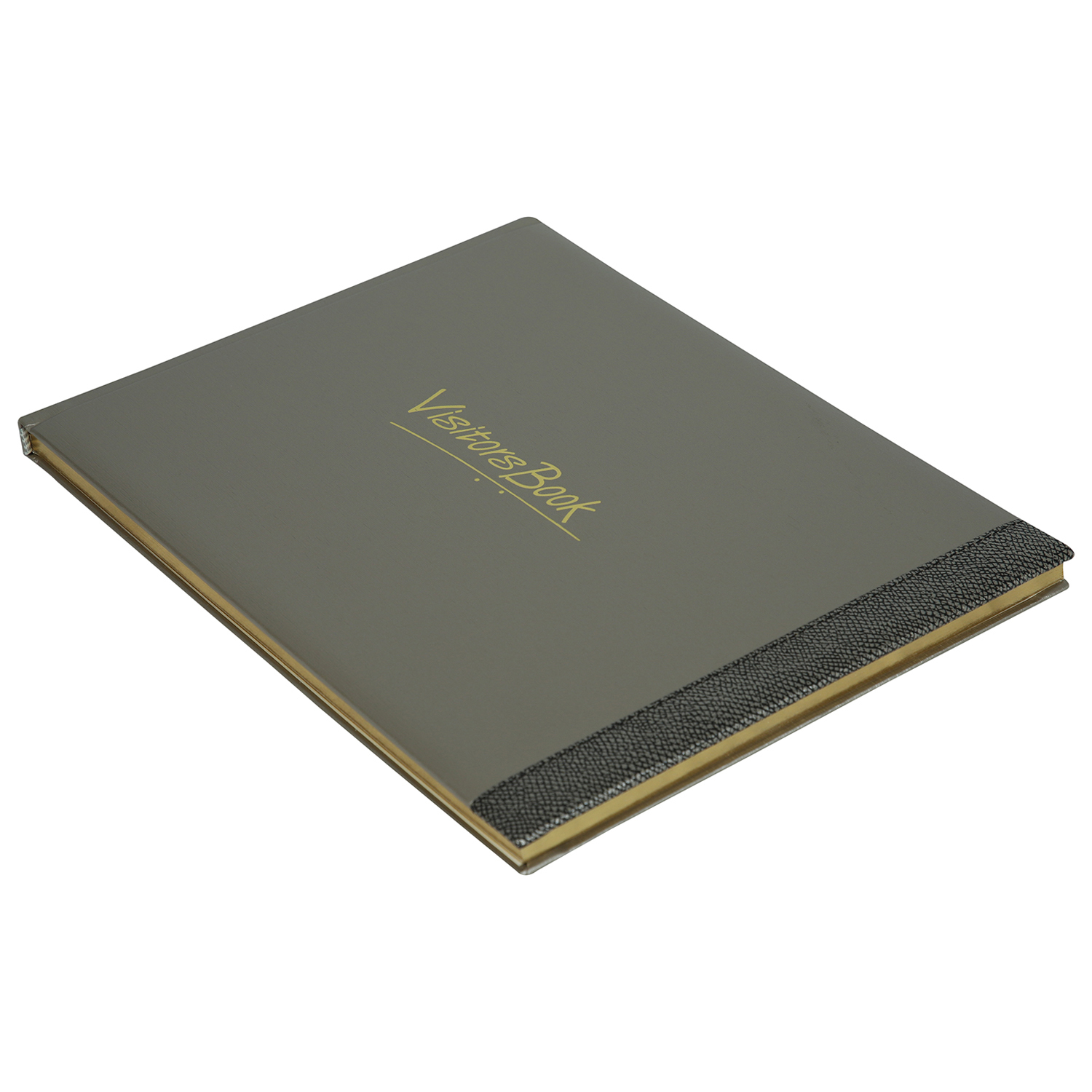 Mahavir Visitors Book - Large Size - (Grey) Section Stitched And Bound