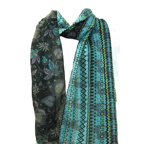 पॉली वॉयल प्रिंटेड स्टोल