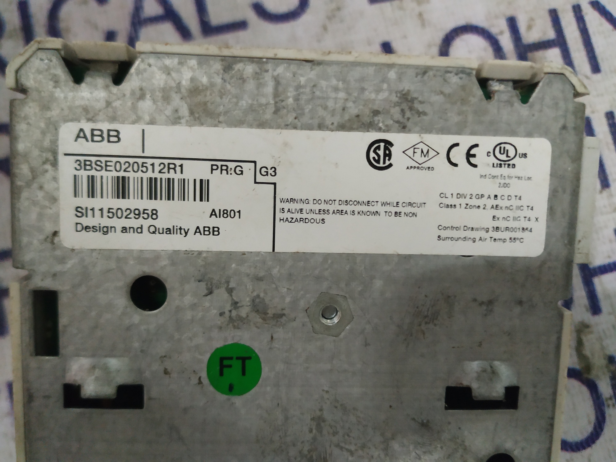 Abb Analog Input Module 3bse020512r1