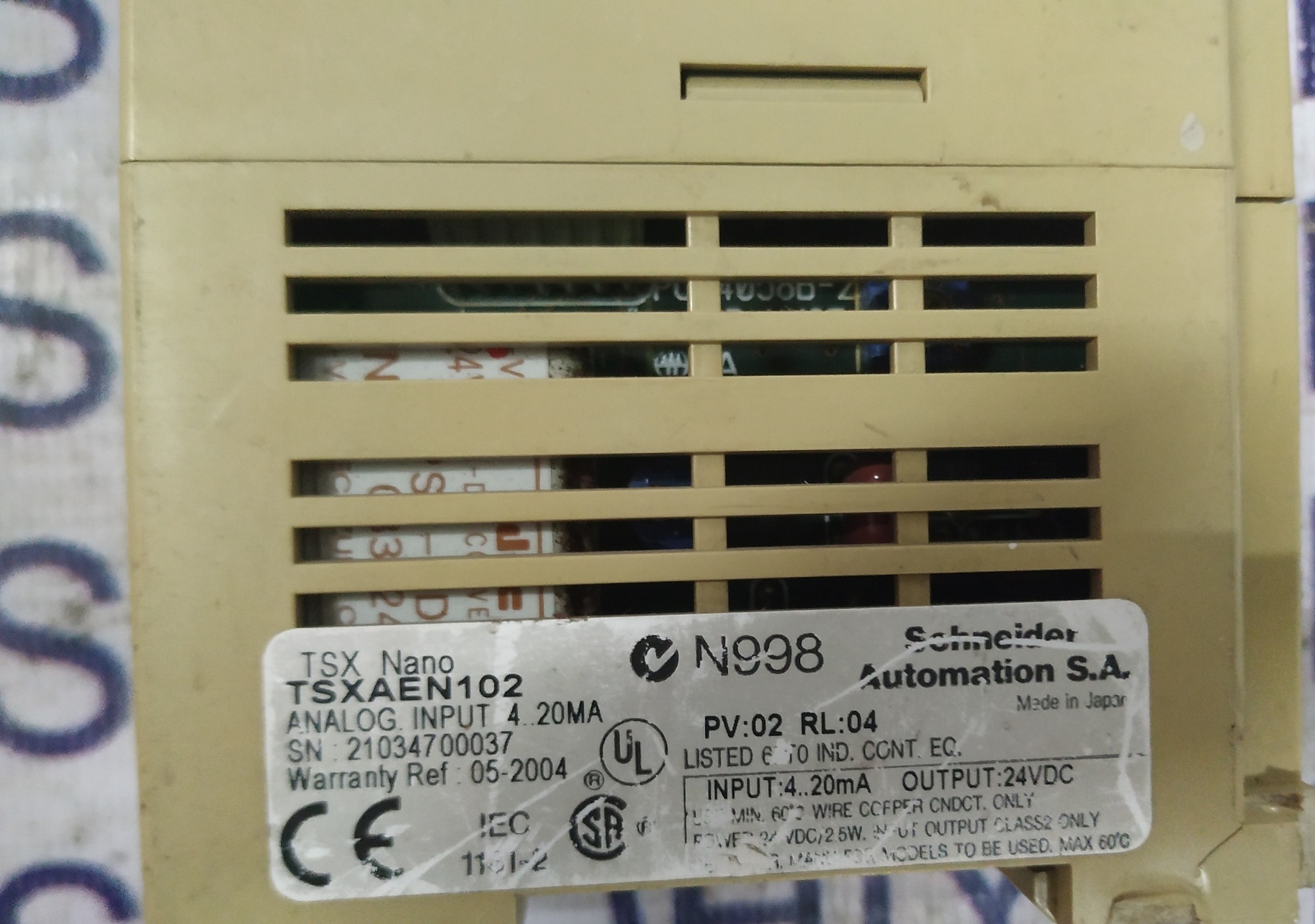 Schneider Electric Nano Analog Input Tsxaen102