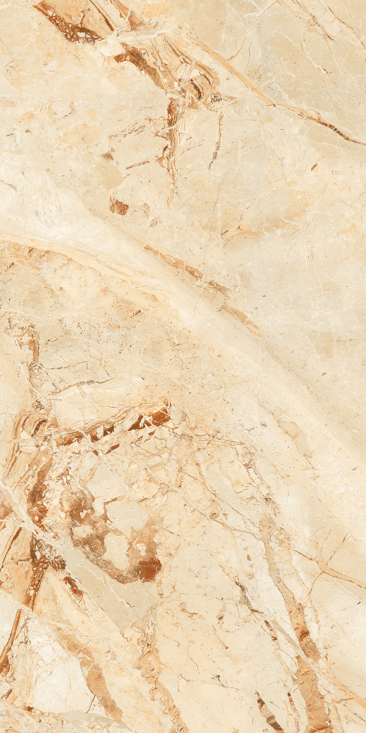 Beige Breccia Aurora Book Match 1200x2400mm Slab Porcelain Tiles