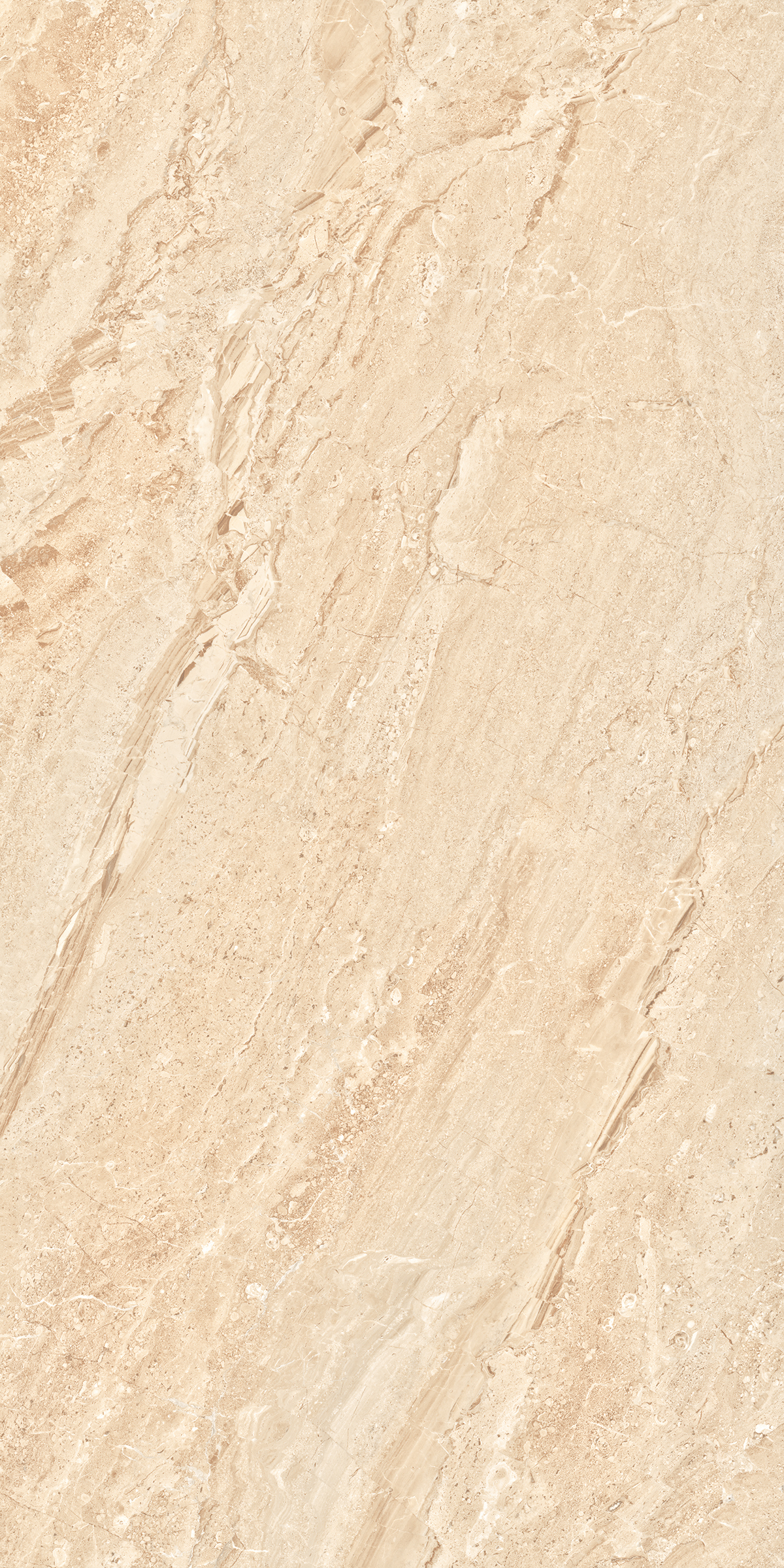 Dyna Natural - 1200x2400mm Polished Glossy & Matt Porcelain Tiles, Beige Color | Antibacterial, Waterproof, Non-slip, Heat Insulation, Wear-resistant