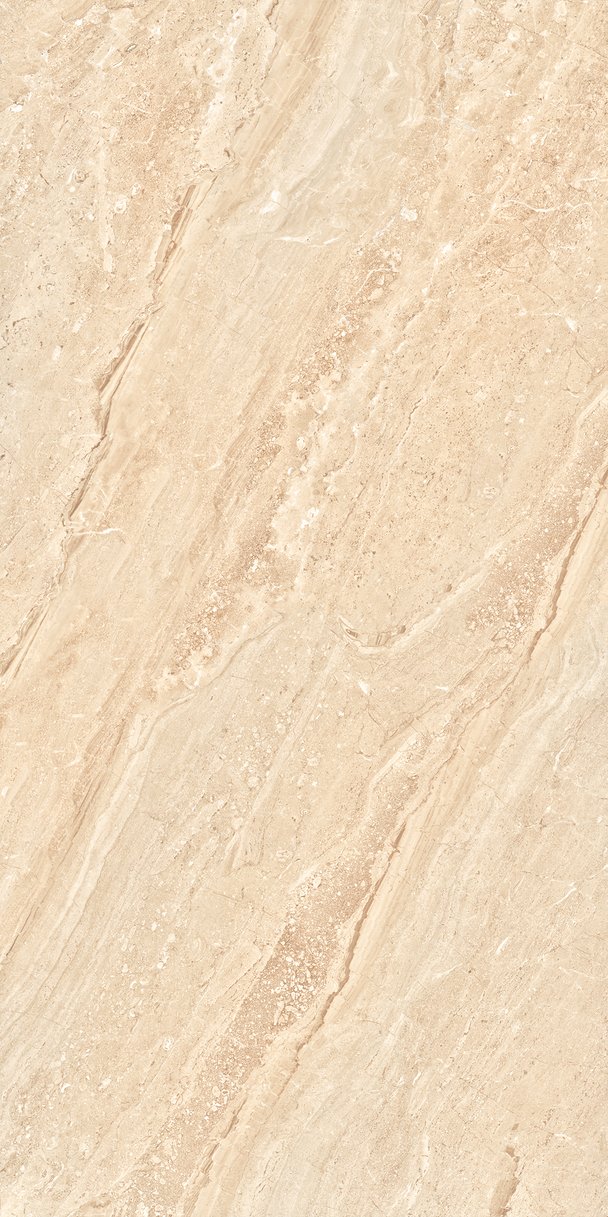 Dyna Natural - 1200x2400mm Polished Glossy & Matt Porcelain Tiles, Beige Color | Antibacterial, Waterproof, Non-slip, Heat Insulation, Wear-resistant