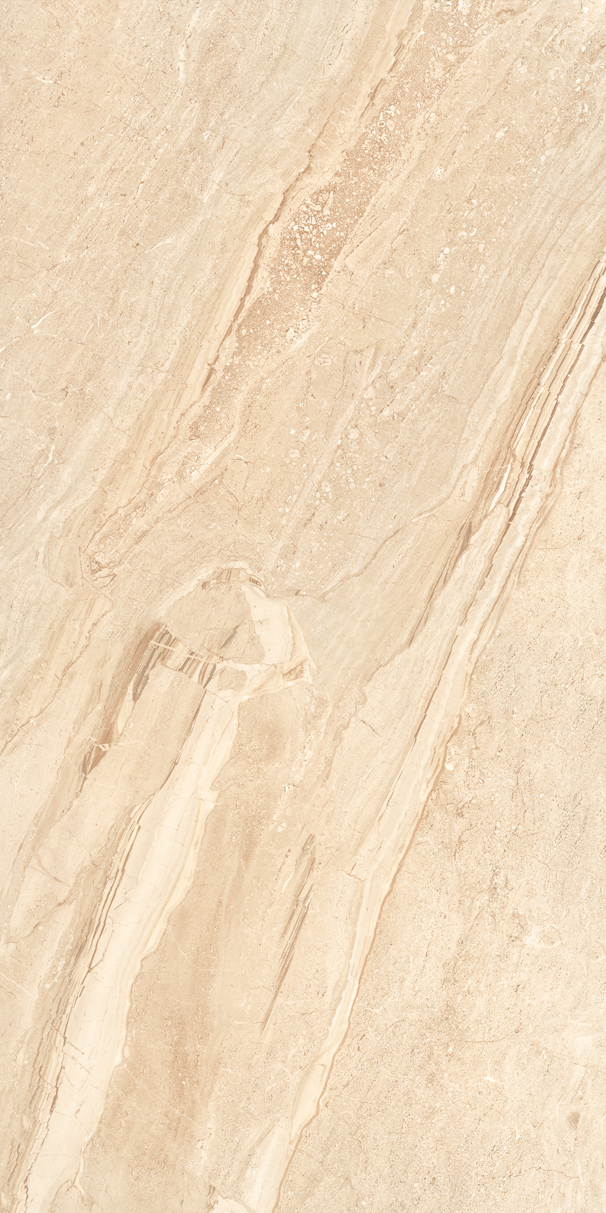 Dyna Natural - 1200x2400mm Polished Glossy & Matt Porcelain Tiles, Beige Color | Antibacterial, Waterproof, Non-slip, Heat Insulation, Wear-resistant