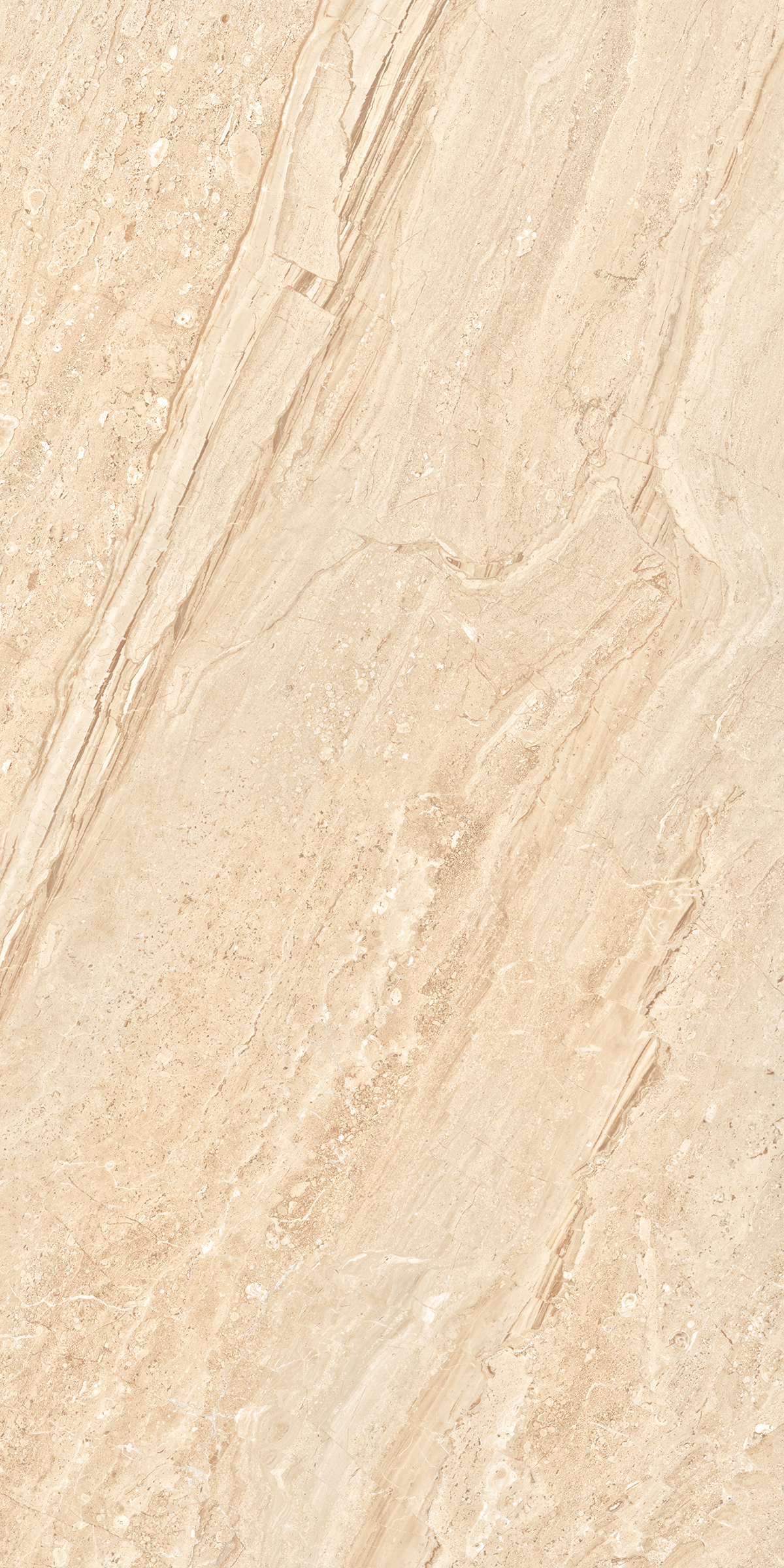 Dyna Natural - 1200x2400mm Polished Glossy & Matt Porcelain Tiles, Beige Color | Antibacterial, Waterproof, Non-slip, Heat Insulation, Wear-resistant