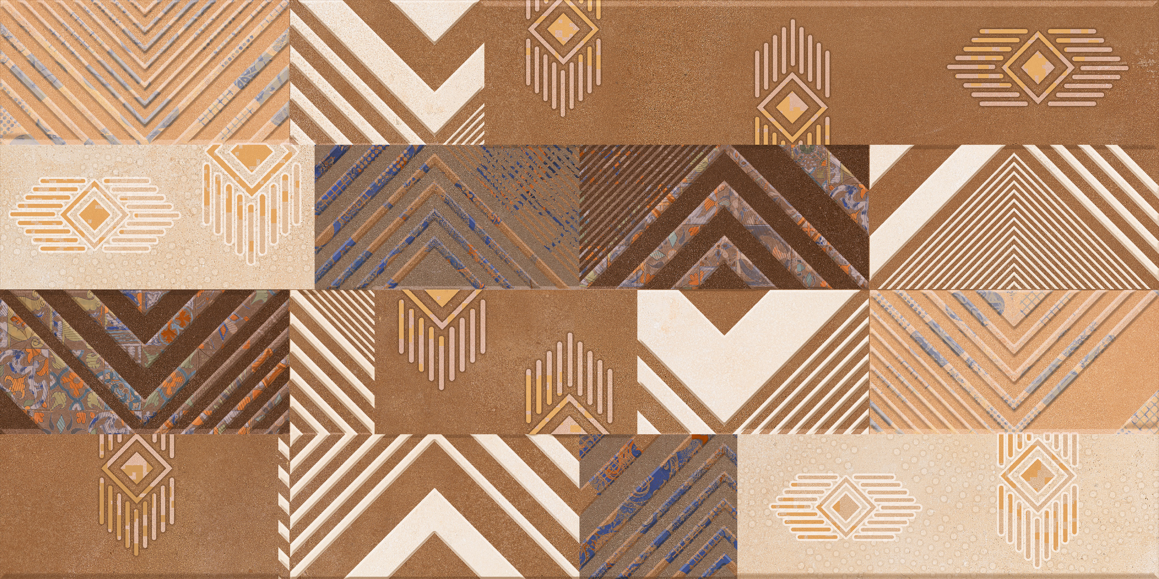 Multi Color 22002 Matt Ceramic Wall Tiles 300x600mm