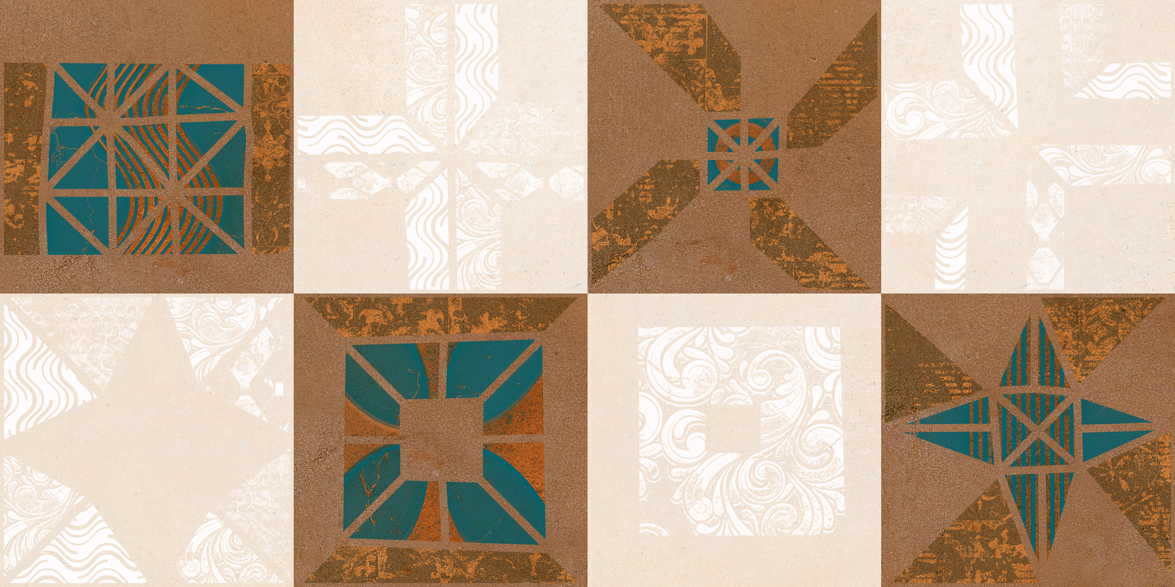 Multi Color 22002 Matt Ceramic Wall Tiles 300x600mm
