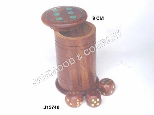 शिषम लकड़ी के पासा सेट