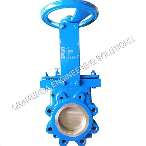Mild Steel Pulp Valve - Color: Blue