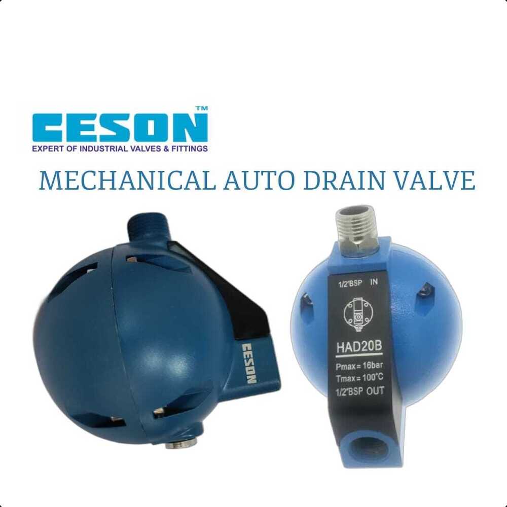 Mechanical Auto Drain Valve - Color: Blue