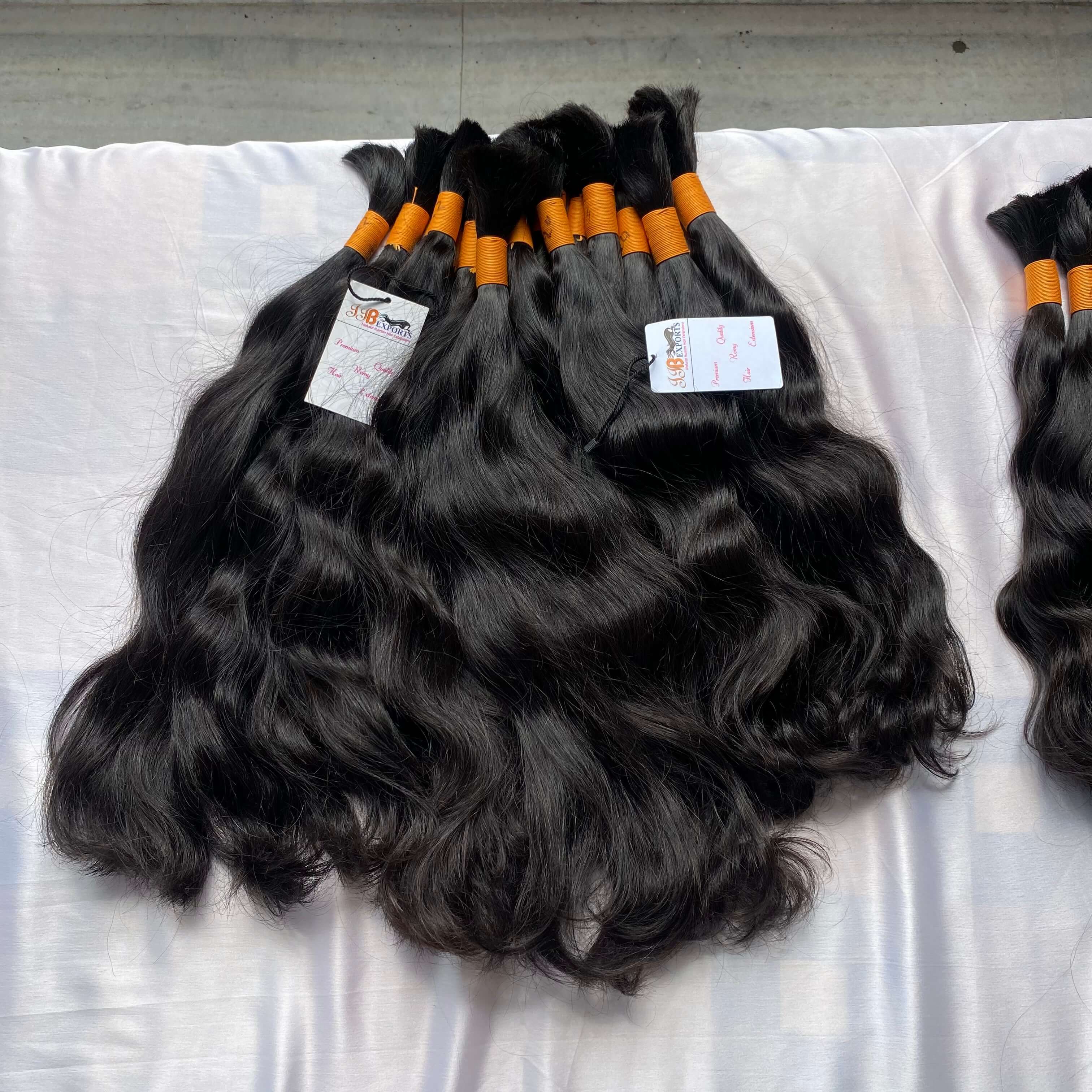 Natural Black Virgin Raw Unprocessed Remy Bulk Human Hair