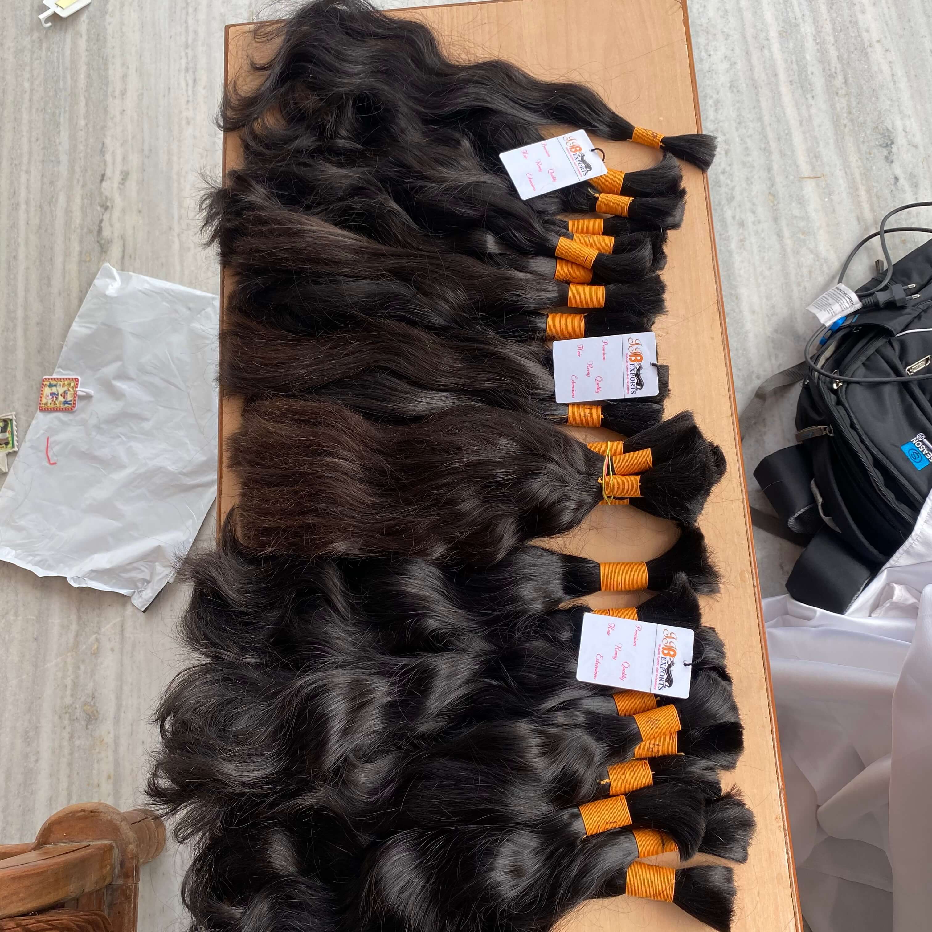 Natural Black Virgin Raw Unprocessed Remy Bulk Human Hair