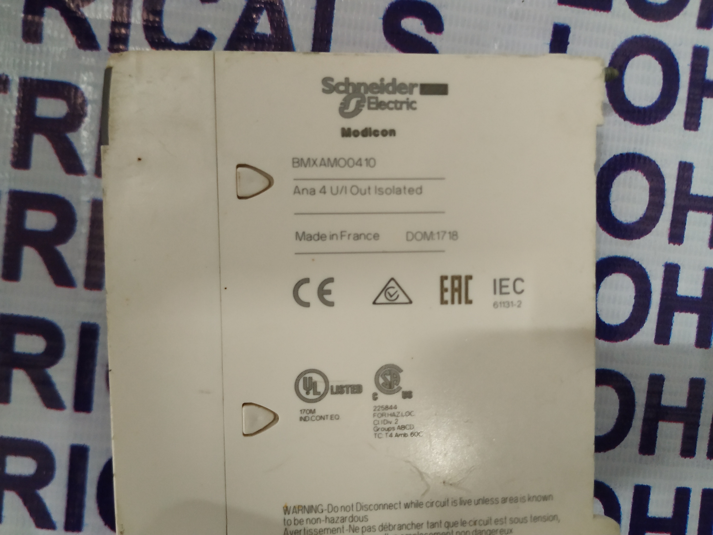 Schneider Isolated Analog Output Module Bmxamo0410