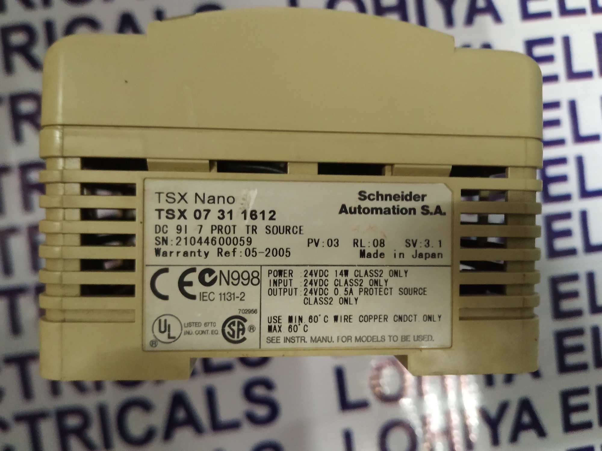 Schneider Electric Nano Plc Tsx 07 31 1612