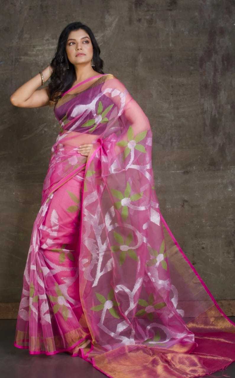 Rasum Moslin Jamdani Saree At 3900