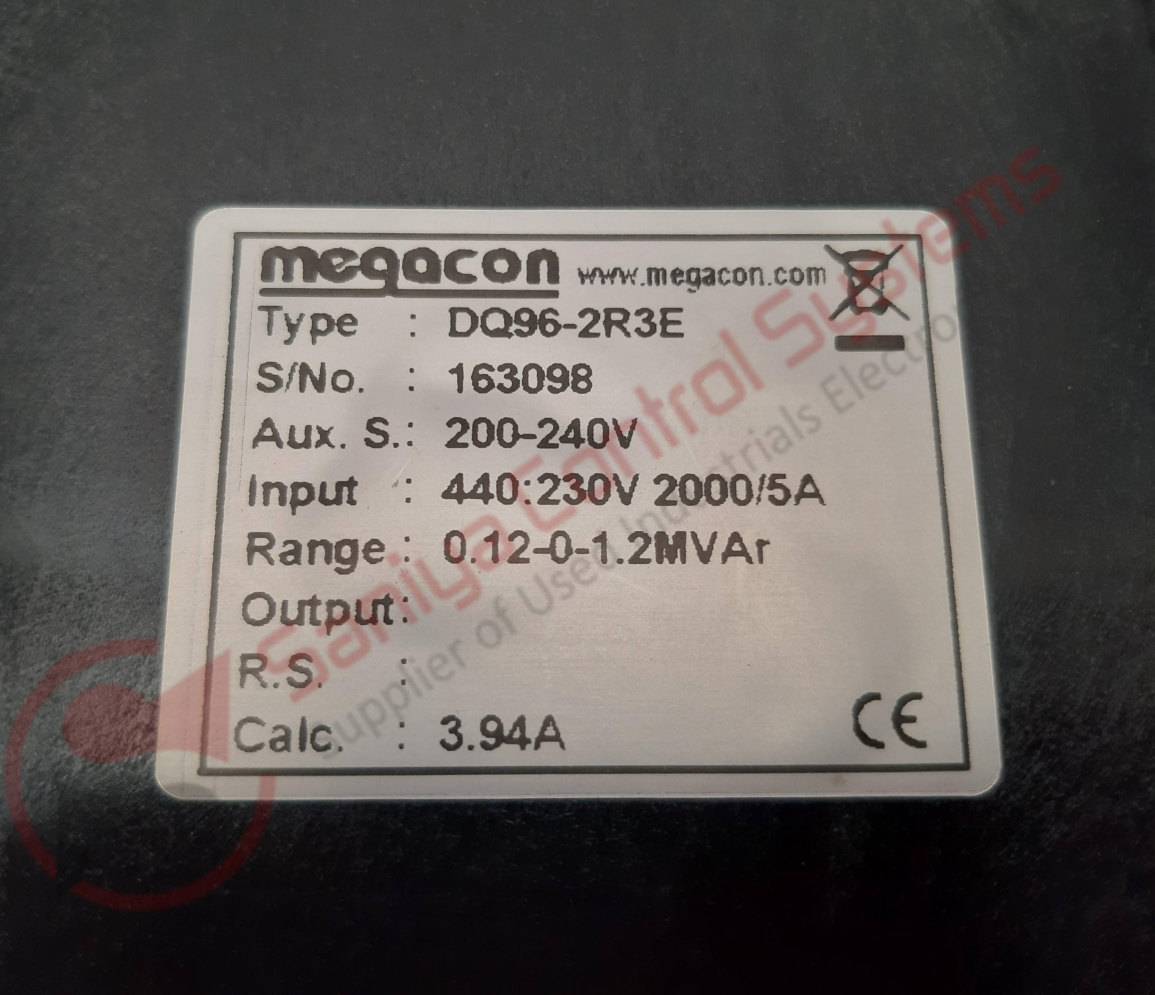 Megacon Kva Meter - 0.12-1.2m Var Range, 100-460v Ac | Black, Ip54 Protection, Compact 10x10x14 Cm, 501g Weight, 30-day Warranty