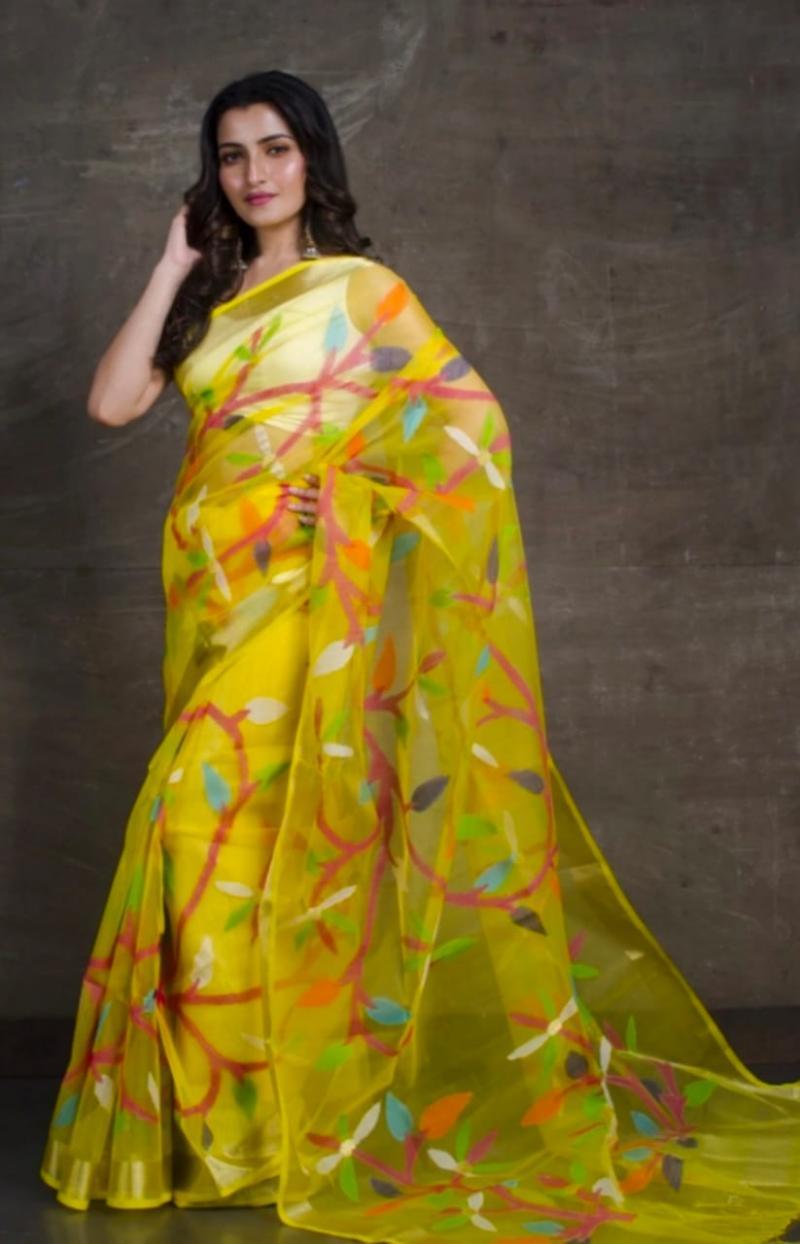 Rasum Moslin Jamdani Saree 3800