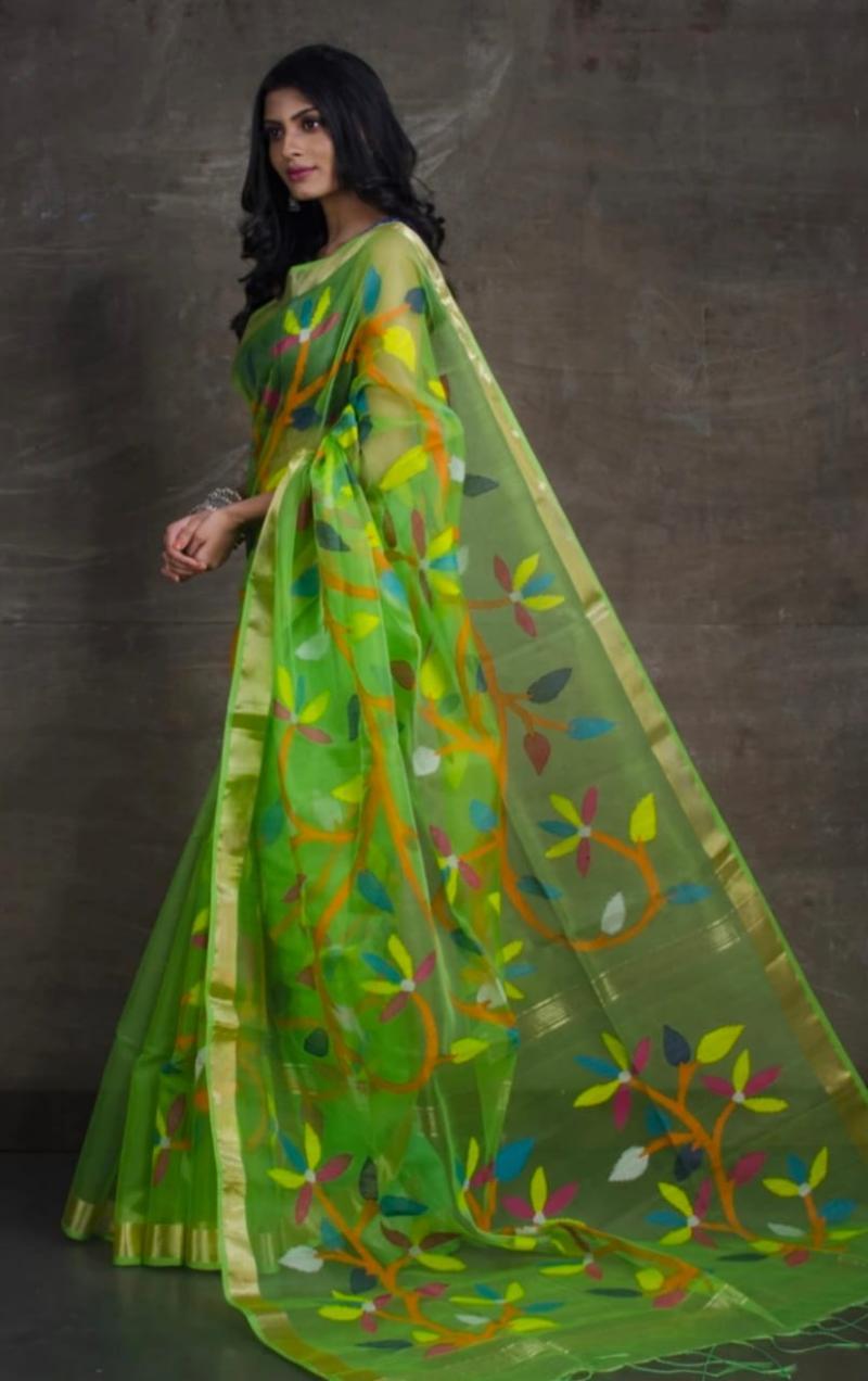 Rasum Moslin Jamdani Saree 3800