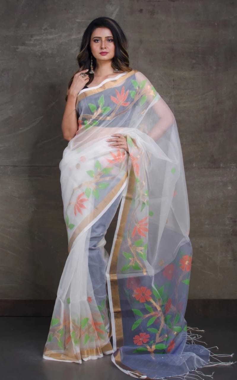 Rasum Moslin Jamdani Saree 3200