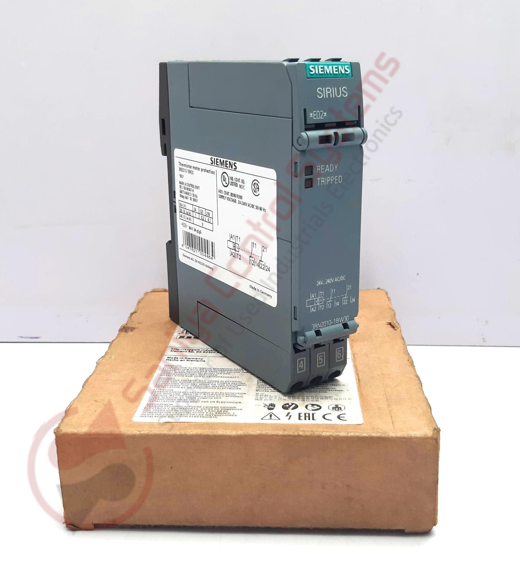 Grey Siemens 3rn2010-1bw30 Motor Starter Control