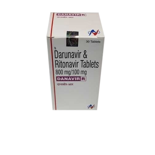 Danavir R - 800mg Darunavir / 100mg Ritonavir Tablet | For HIV Virology, Room Temperature Storage, 2-Year Expiration