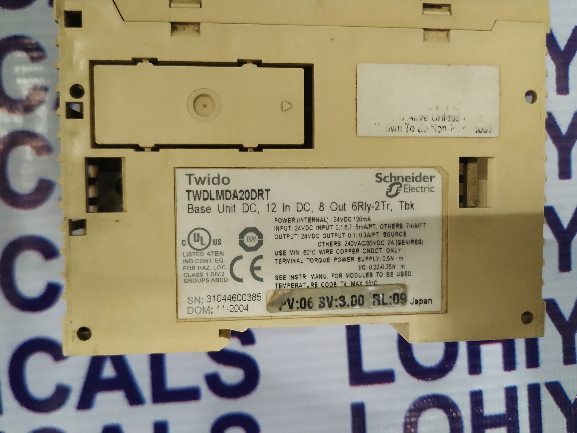 Schneider Programmable Controller Twdlmda20drt