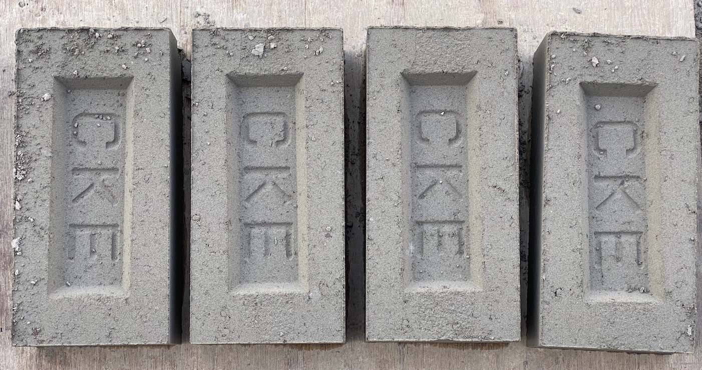 Fly Ash Cement Bricks - 9" X 4" X 3" | Eco-friendly Gray Cement Material, Water & Heat Resistant, Less Weight, Enhanced Strength