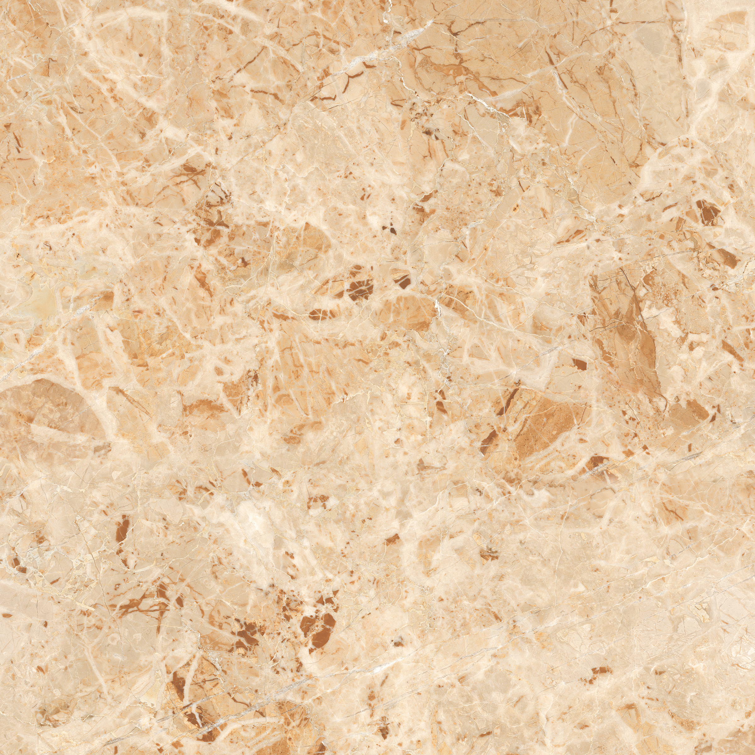 Beige Breccia Aurora 1200x1200mm High Glossy Porcelain Tiles