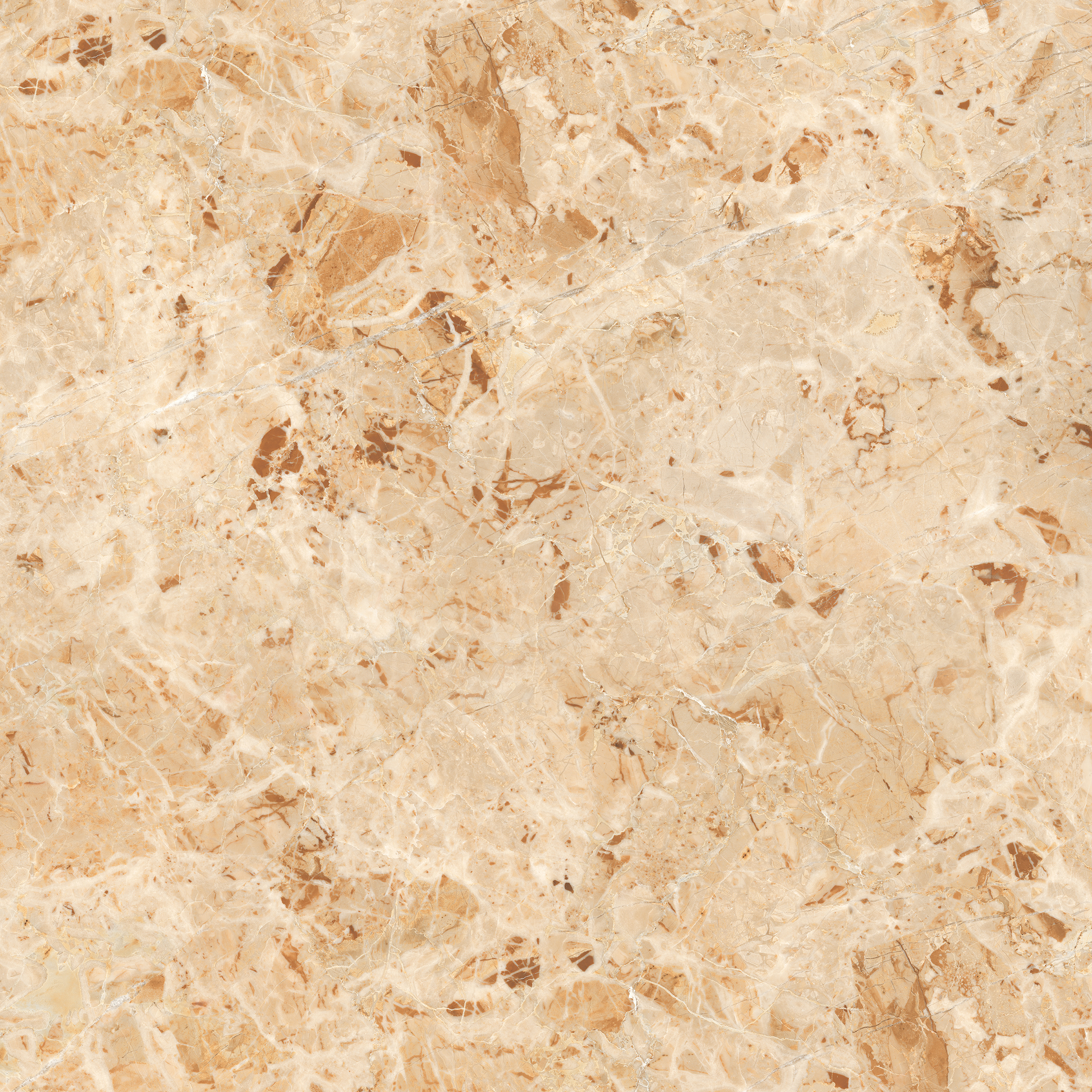 Beige Breccia Aurora 1200x1200mm High Glossy Porcelain Tiles