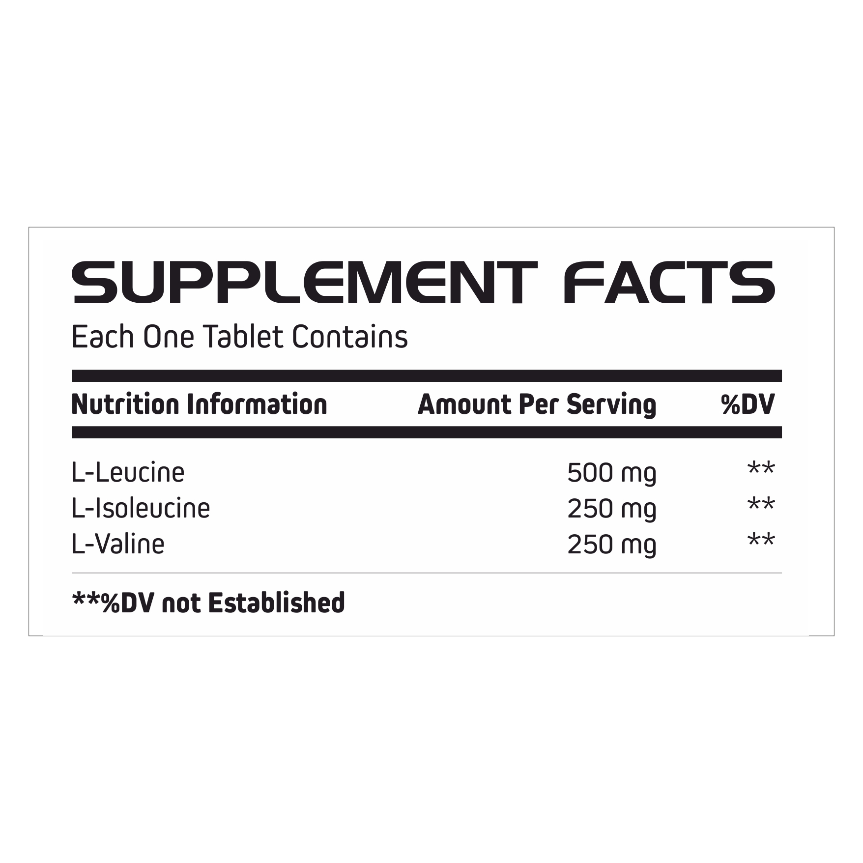 Bcaa Tablet - Daily Essential Amino Acids, 1 Tablet For Muscle Growth And Recovery | 18-month Shelf Life, High-quality Ingredients, Easy To Consume