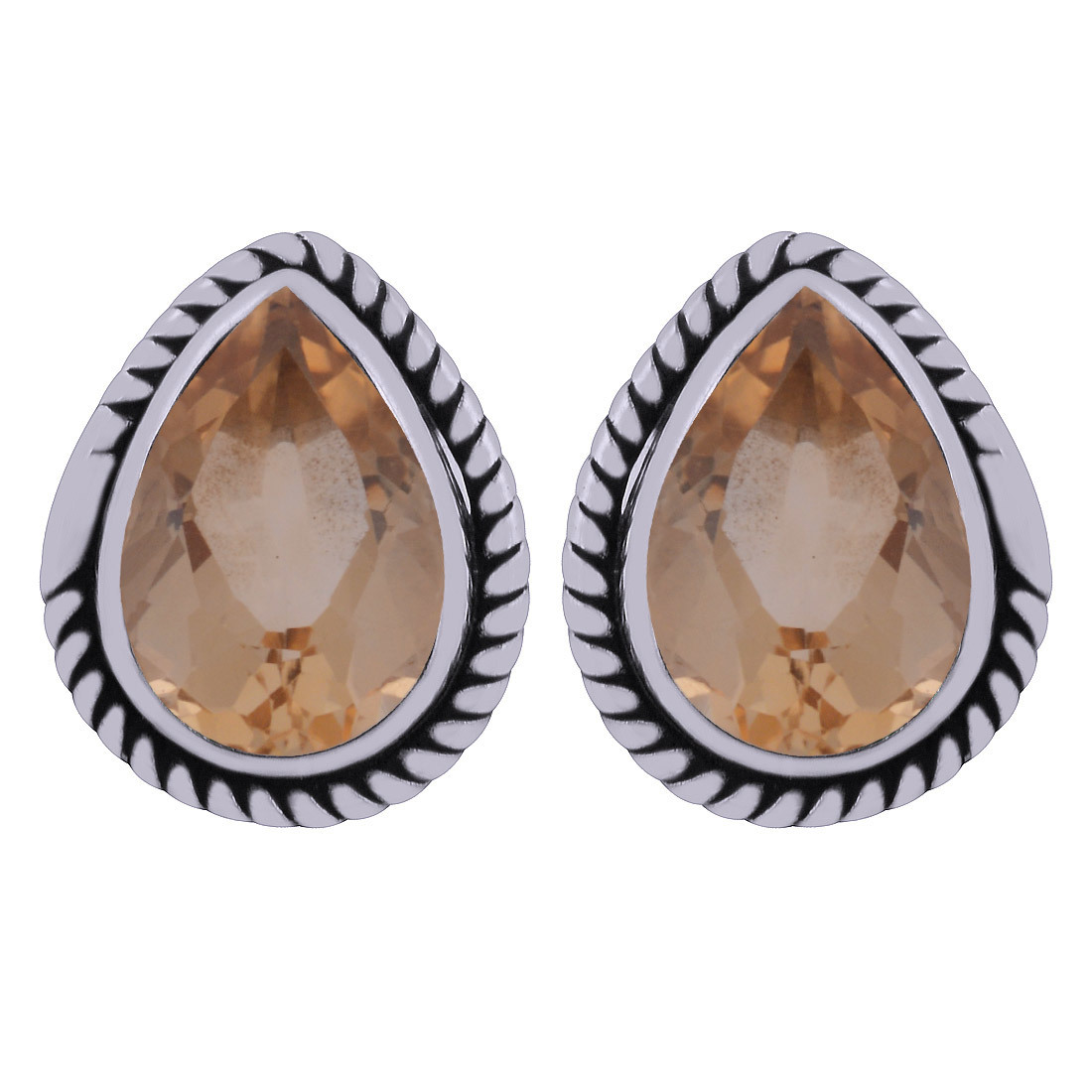 Green Onyx Natural Gemstone Stud Earrings - 925 Sterling Silver, Pear Cut Design, Handmade, Ideal For Weddings And Anniversaries