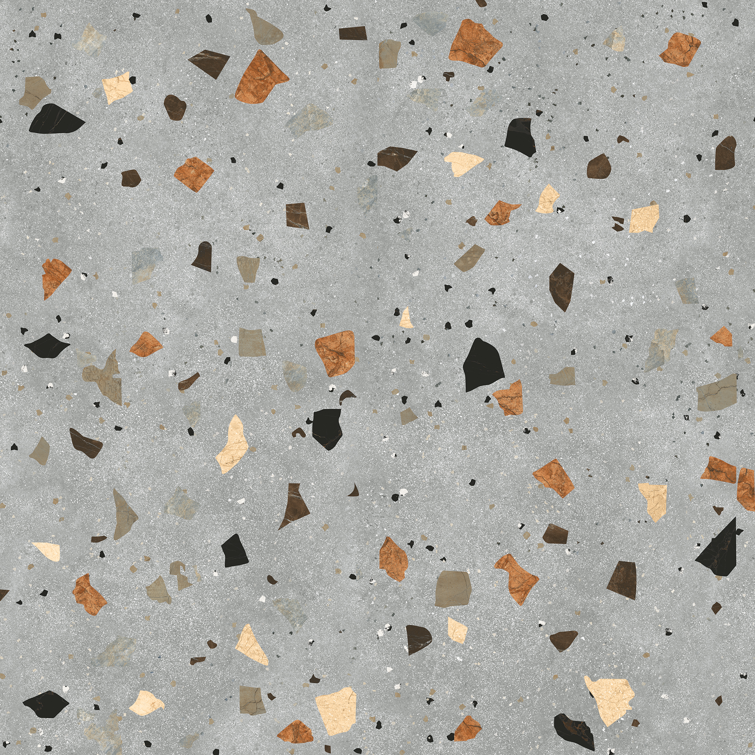 Grey Terrazzo Gris 1200x1200mm Rustic Porcelain Tiles