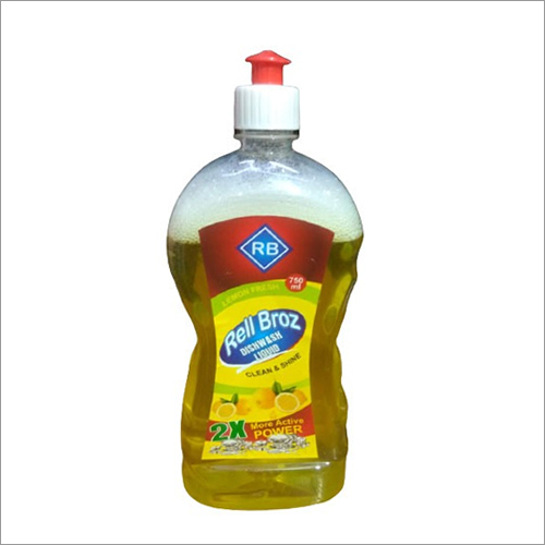 750 Ml Dishwash Liquid Gel - 750 Ml, Enriched With Lemon Extract, Non-irritant Formula, Ideal For Household & Commercial Use