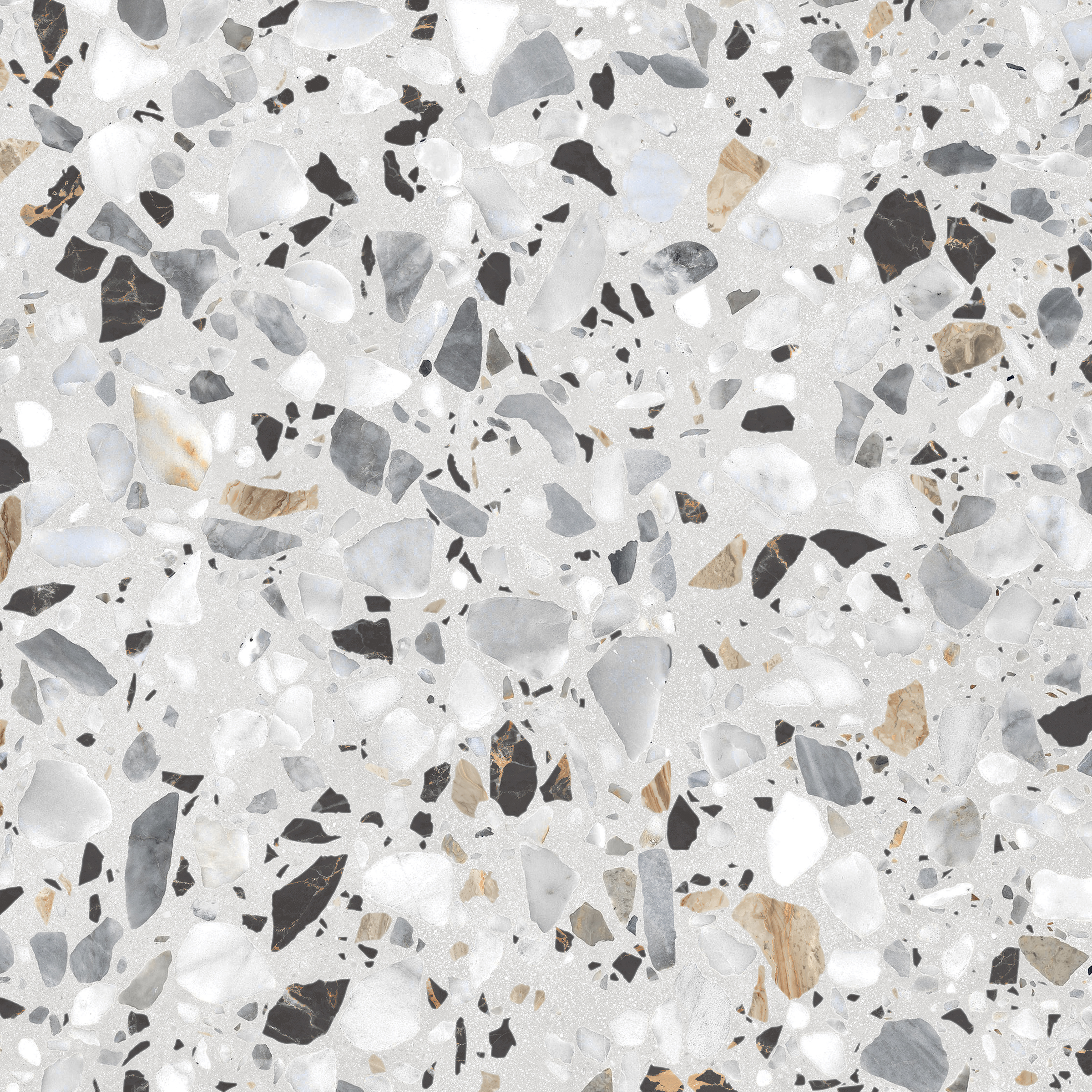1200x1200mm Terrazzo Ice Grey Rustic Porcelain Tiles Moisture Content: Na