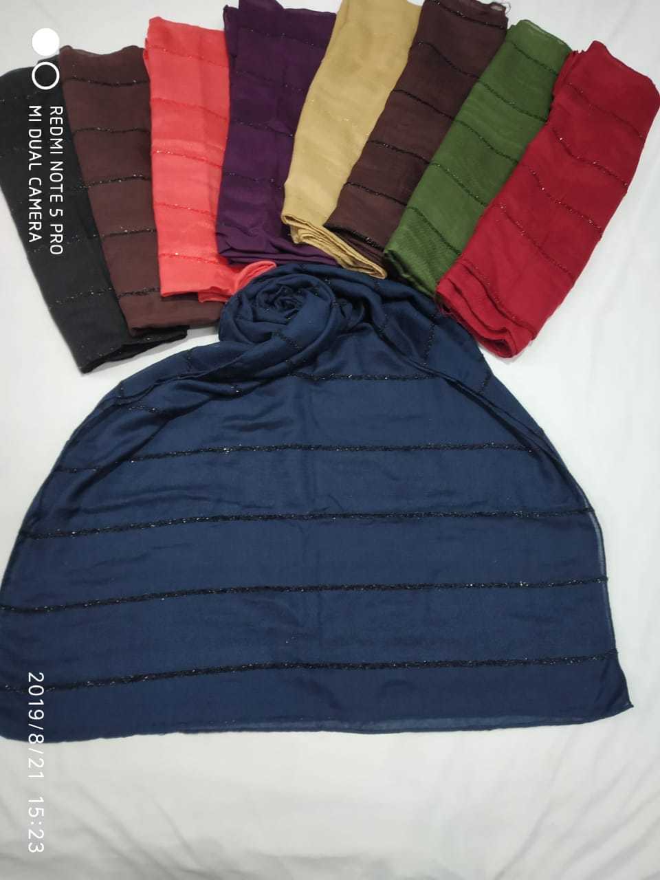 Gadwal Silk Dupatta - Jacquard Material, 2.25 Mtr X 36 Inch, Dusty Colour | Plain Dyed, Dry Clean Only, Customized Logo