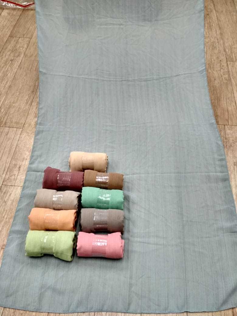 Gadwal Silk Dupatta - Jacquard Material, 2.25 Mtr X 36 Inch, Dusty Colour | Plain Dyed, Dry Clean Only, Customized Logo