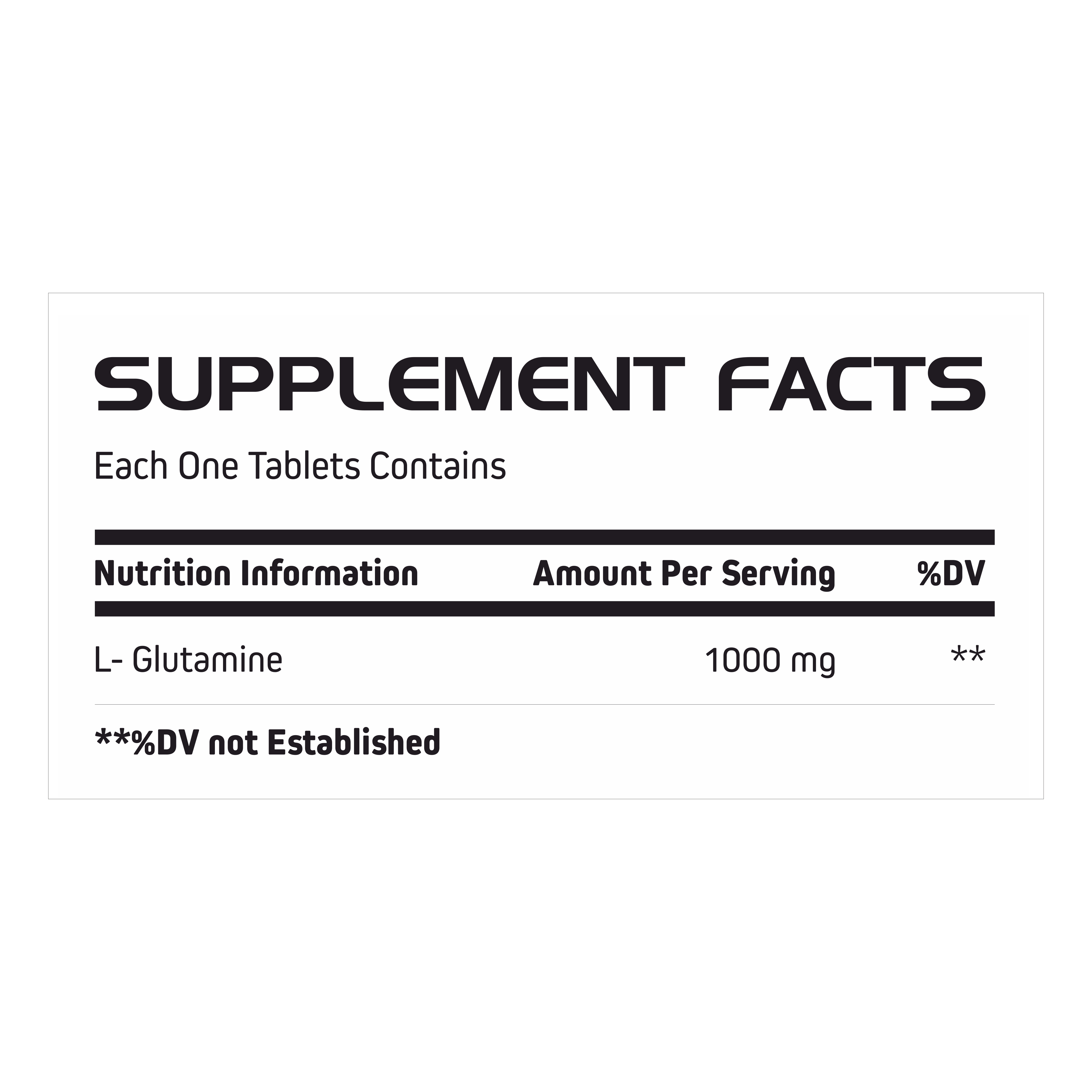 Glutamine Tablet Efficacy: Promote Nutrition