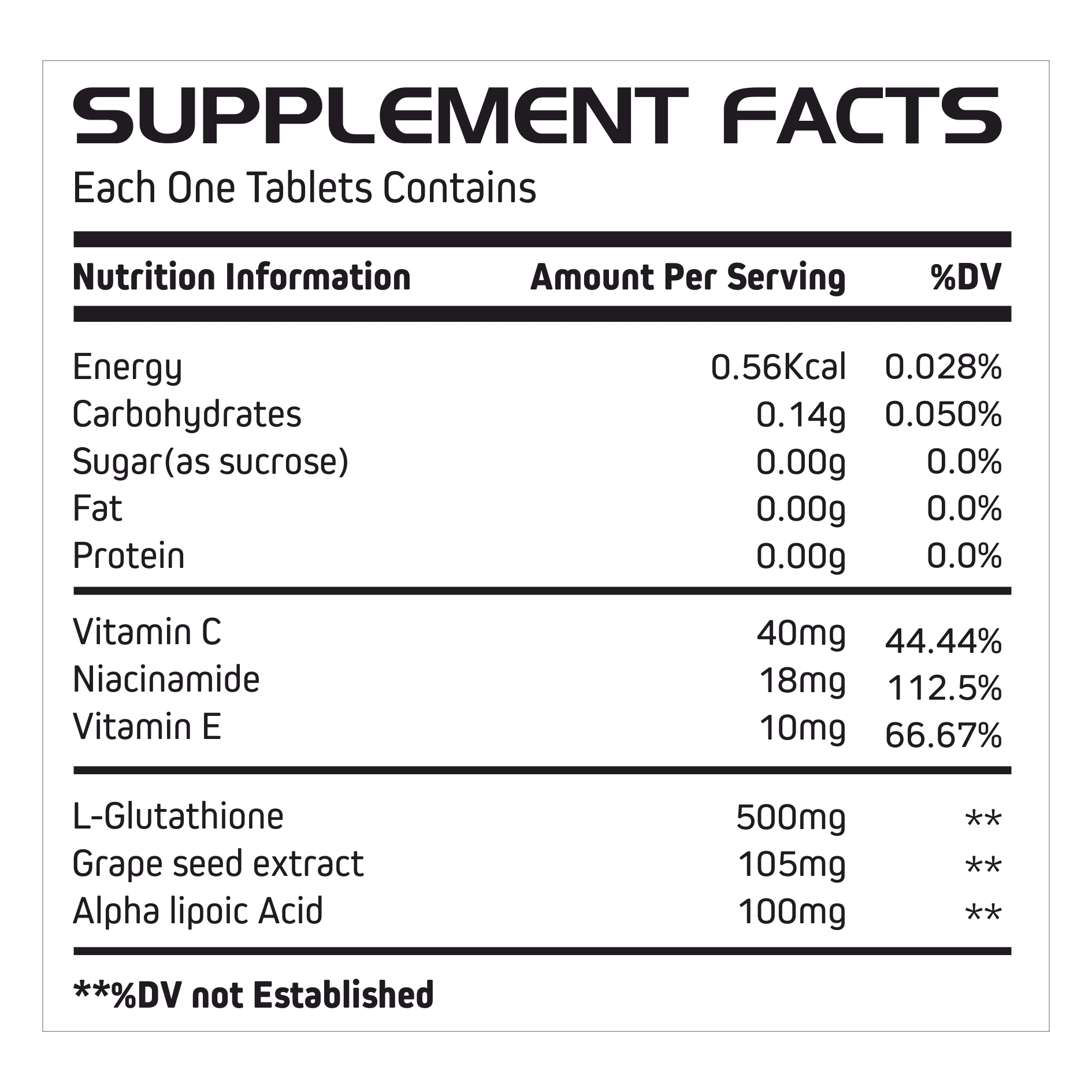 Glutathiaone Tablets Battery Life: 18 Months