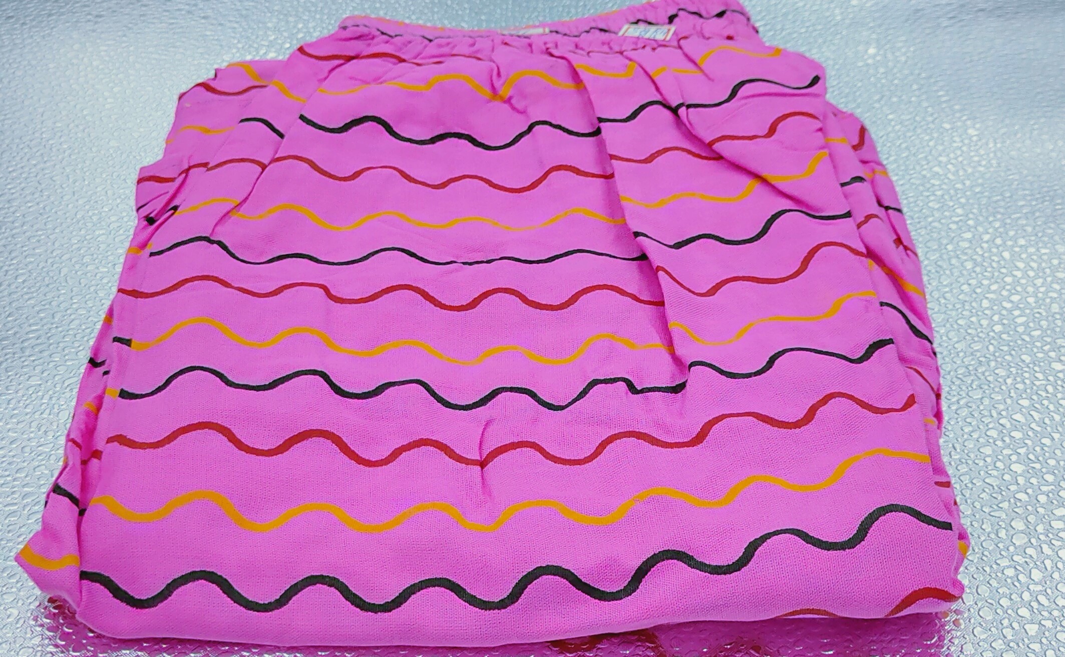 Rayon Sharara - Rayon, Customized To Xxxl Size, Pink Color, Striped Pattern, All-season Wear, Washable, Traditional Dress Type - Printed Design