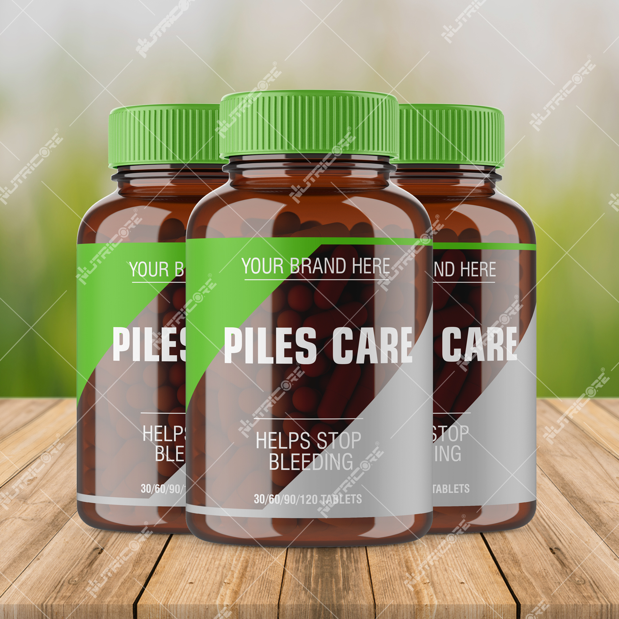 Piles Tablets - 60 Tablets Bottle | Shrinks Hemorrhoid Mass Alleviates Pain Reduces Bleeding Treats Chronic Constipation