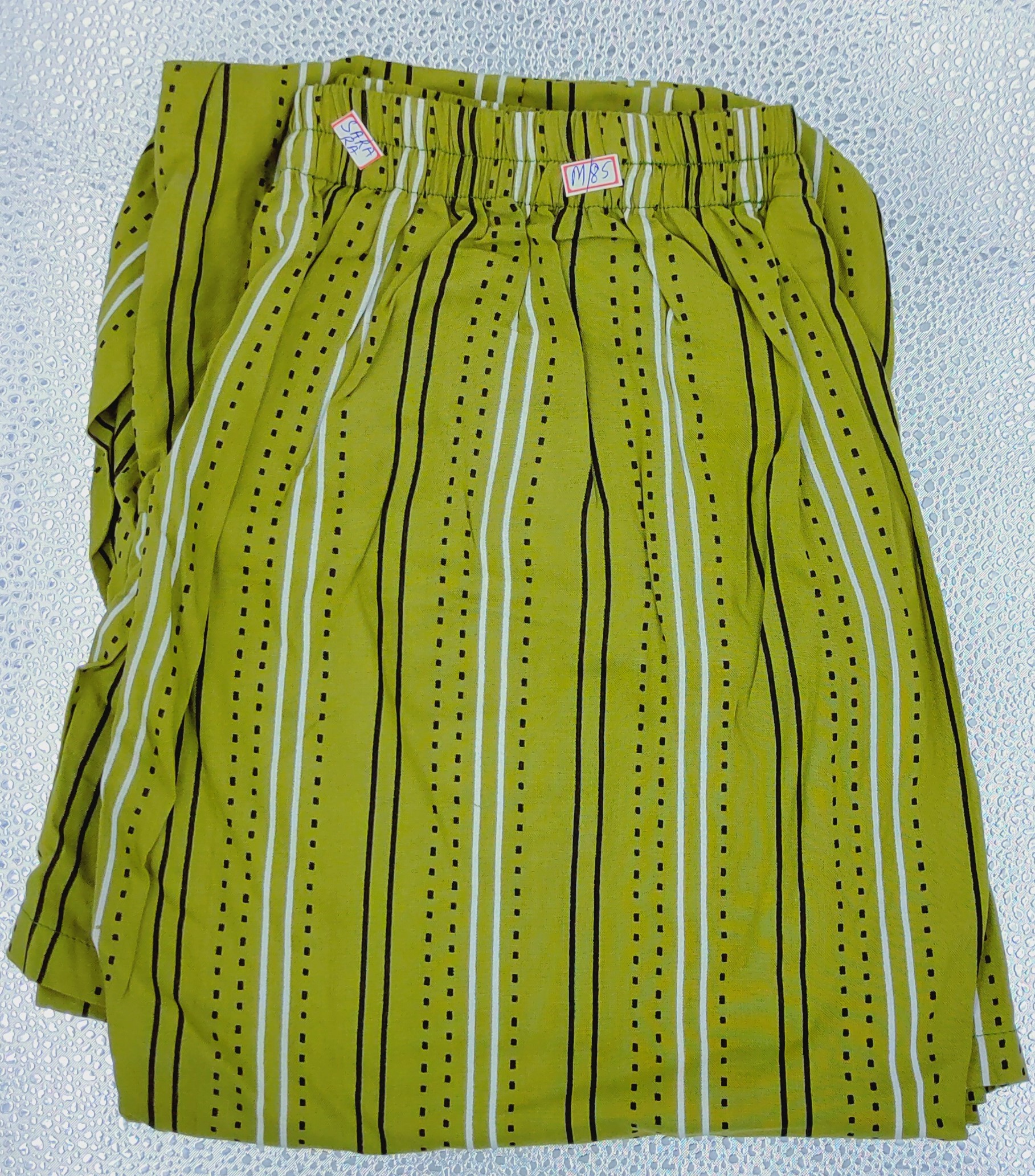 Rayon Sharara - Light Green, Traditional Dress In Striped Pattern | Washable Rayon Material, Custom Sizes Available For All Seasons
